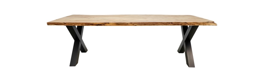 Eettafel SoHo - 250x100 cm - acacia/metaal